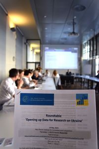 Veranstaltungsfoto vom Roundtable ‘Opening up Data for Research on Ukraine’